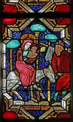 Fenster mit Darstellung der Flucht nach Ägypten